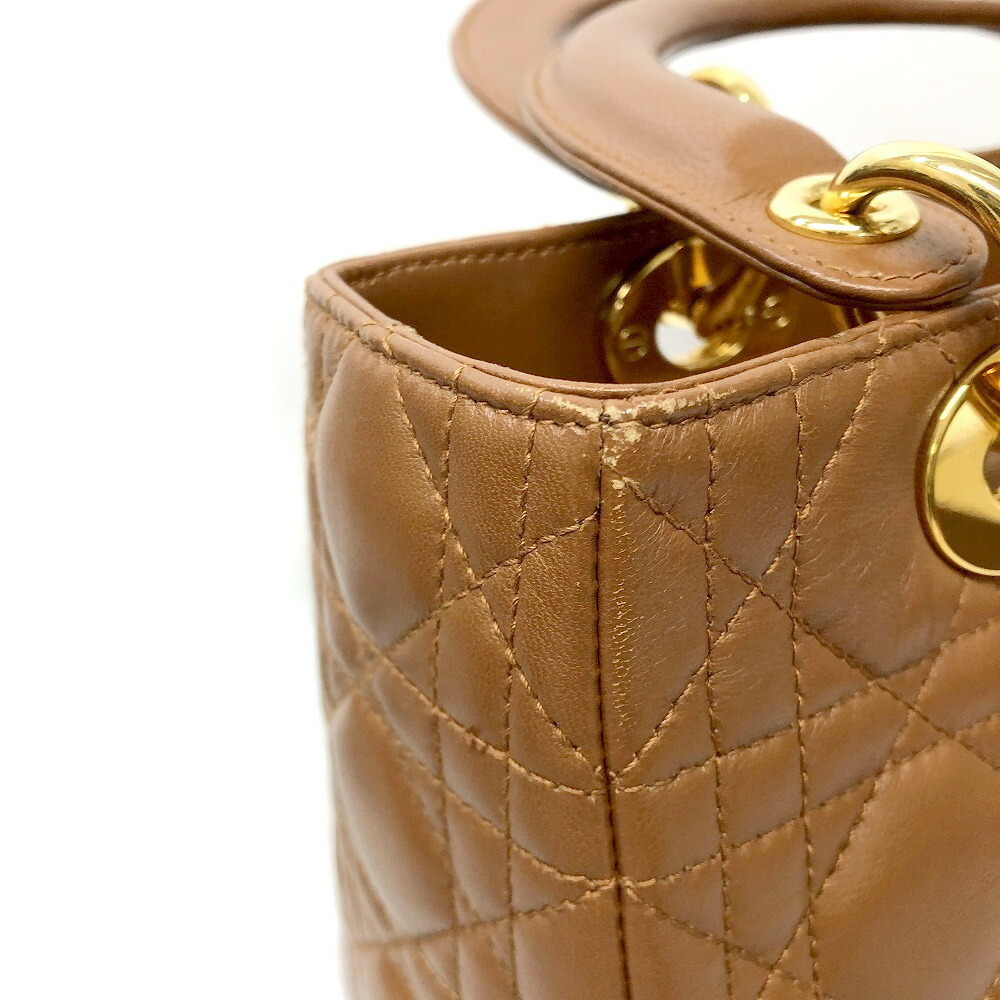 DIOR Lady Shoulder Bag Cannage Brown - Picture 9 of 9
